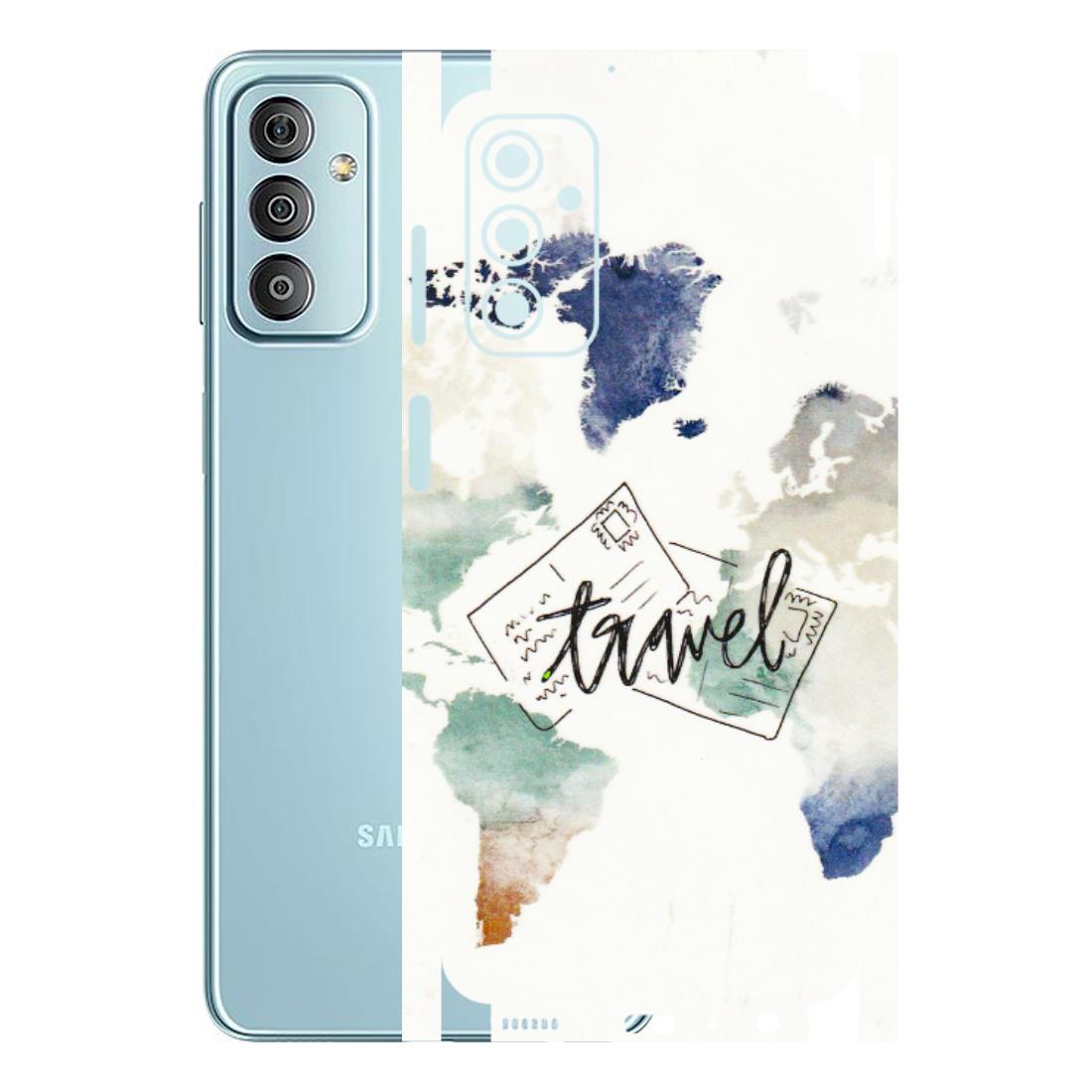 Samsung M/F/Note/Flip and C Phone Skins (All Models) - Travel The World - 3D Embossed Finish (L-232) Samsung Galaxy F23