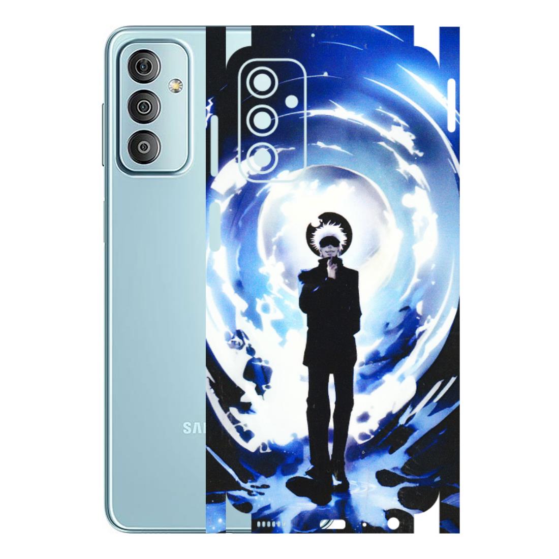 Samsung M/F/Note/Flip and C Phone Skins (All Models) - Satoru Gojo Dark Blue - 3D Embossed Finish (L-235) Samsung Galaxy F23