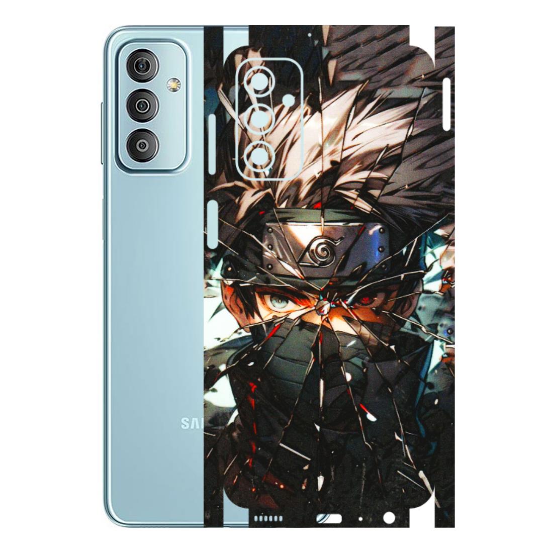 Samsung M/F/Note/Flip and C Phone Skins (All Models) - Kakashi Shattered Glass Effect - 3D Embossed Finish (L-237) Samsung Galaxy F23