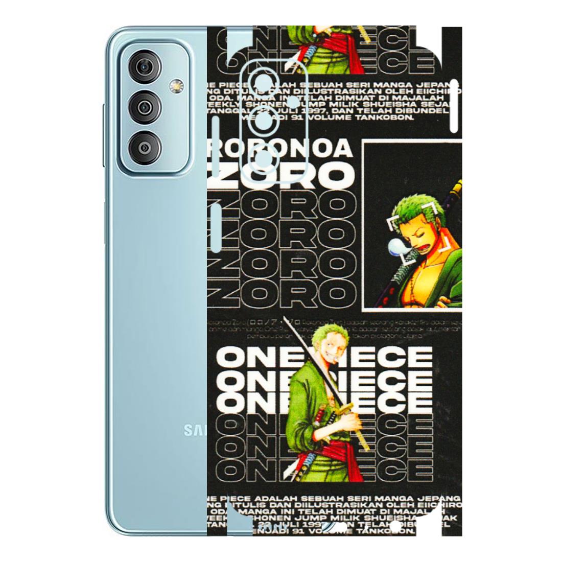Samsung M/F/Note/Flip and C Phone Skins (All Models) - One Piece Zoro - 3D Embossed Finish (L-250) Samsung Galaxy F23