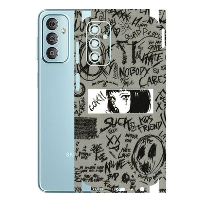 Samsung M/F/Note/Flip and C Phone Skins (All Models) - Never Have Love Anime - 3D Embossed Finish (L-260) Samsung Galaxy F23