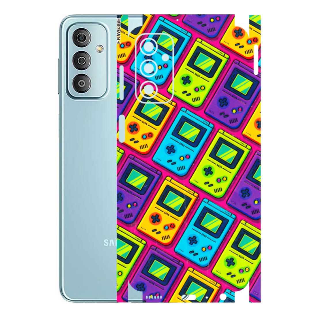 Samsung M/F/Note/Flip and C Phone Skins (All Models) - Gameboy Colourful - 3D Embossed Finish (L-266) Samsung Galaxy F23