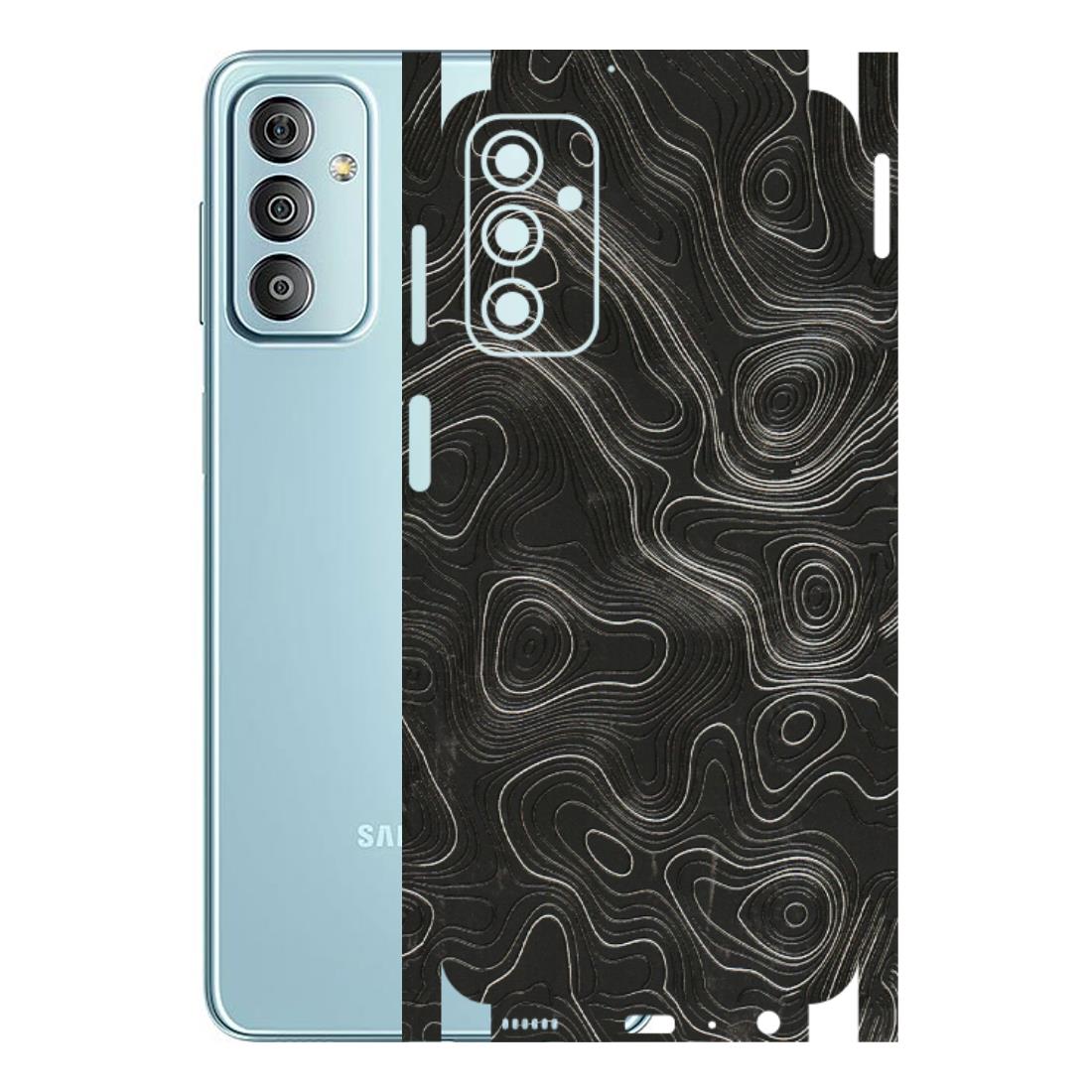 Samsung M/F/Note/Flip and C Phone Skins (All Models) - Abstract White Line Map - 3D Embossed Finish (L-269) Samsung Galaxy F23
