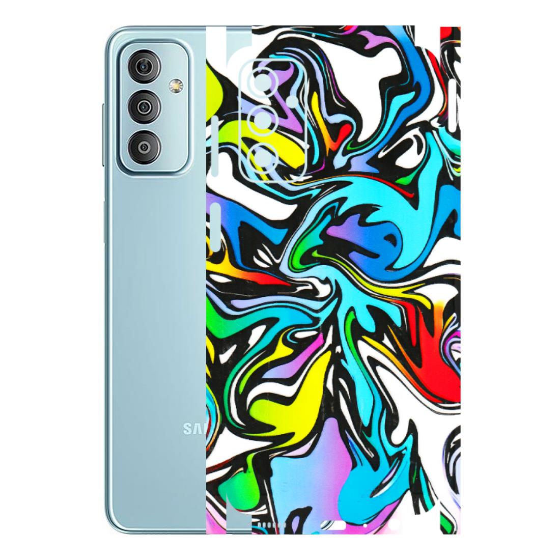 Samsung M/F/Note/Flip and C Phone Skins (All Models) - Abstract Colour Paints - 3D Embossed Finish (L-271) Samsung Galaxy F23