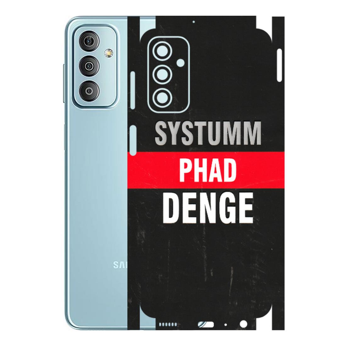 Samsung M/F/Note/Flip and C Phone Skins (All Models) - Systumm Phad Denge - 3D Embossed Finish (L-278) Samsung Galaxy F23
