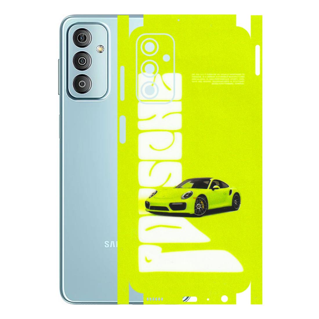 Samsung M/F/Note/Flip and C Phone Skins (All Models) - Lime Green Porche - 3D Embossed Finish (L-30) Samsung Galaxy F23