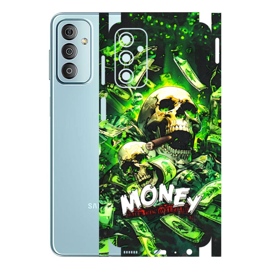 Samsung M/F/Note/Flip and C Phone Skins (All Models) - Skull Money - 3D Embossed Finish (L-303) Samsung Galaxy F23