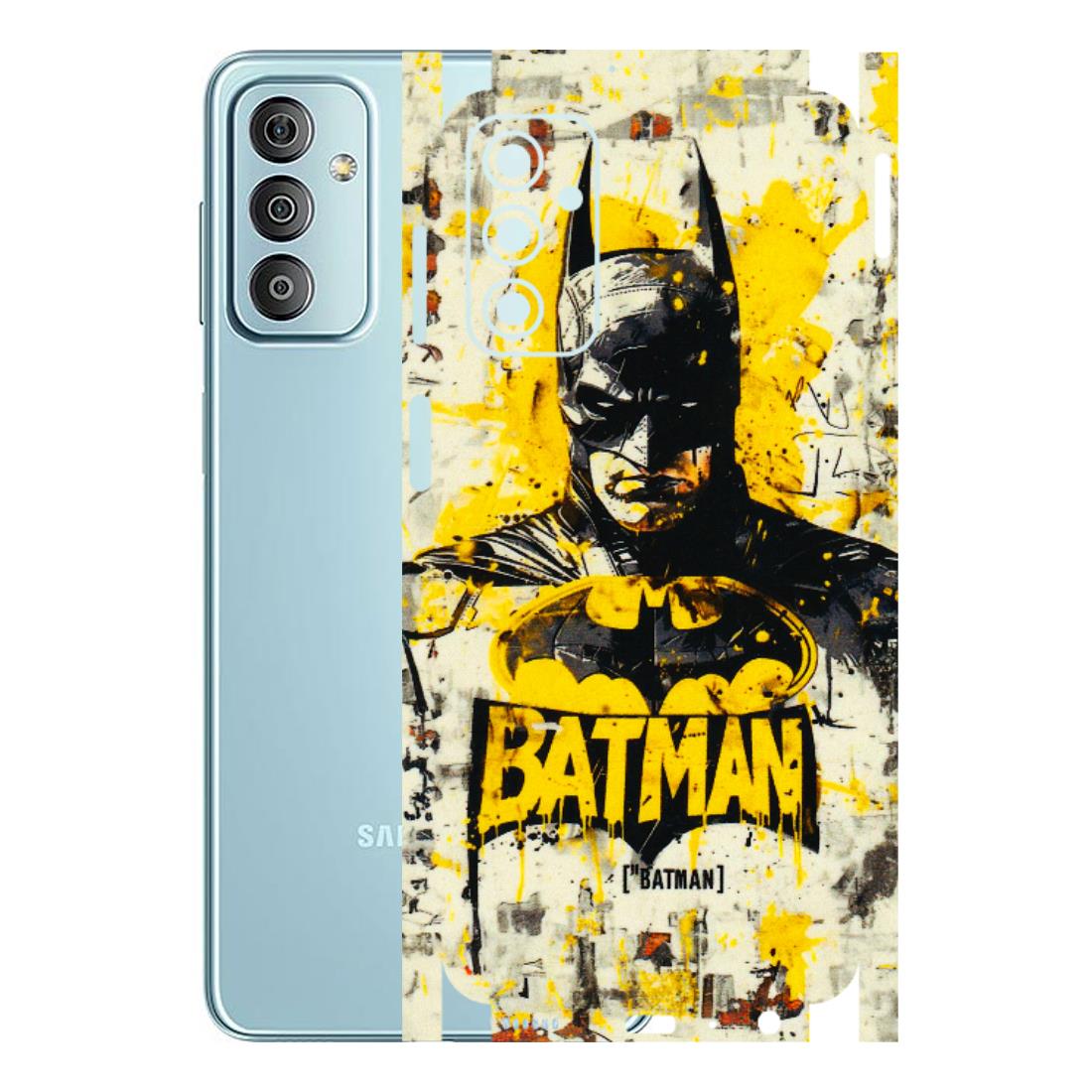 Samsung M/F/Note/Flip and C Phone Skins (All Models) - Batman Yellow BT - 3D Embossed Finish (L-304) Samsung Galaxy F23