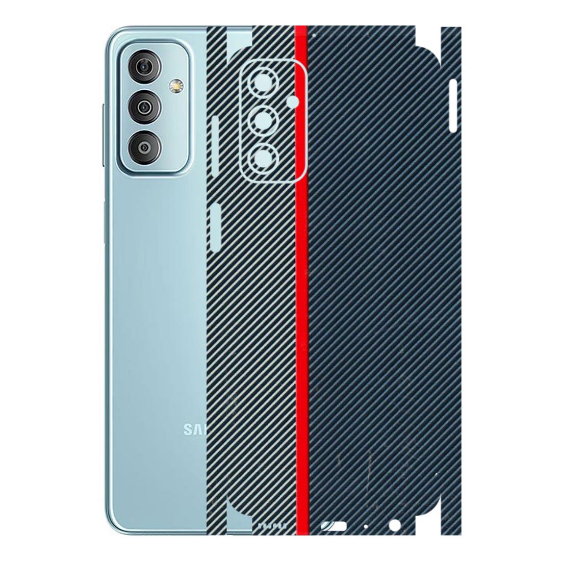 Samsung M/F/Note/Flip and C Phone Skins (All Models) - Blue Sober Lines - 3D Embossed Finish (L-305) Samsung Galaxy F23