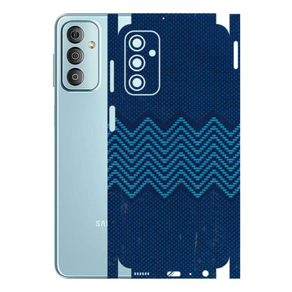 Samsung M/F/Note/Flip and C Phone Skins (All Models) - Blue Sober Waves - 3D Embossed Finish (L-306) Samsung Galaxy F23