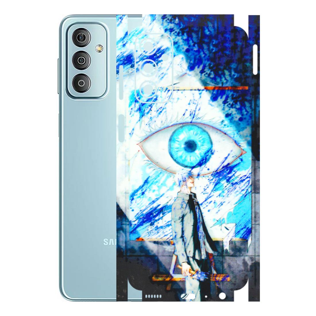 Samsung M/F/Note/Flip and C Phone Skins (All Models) - Anime Sea Blue Eye - 3D Embossed Finish (L-318) Samsung Galaxy F23