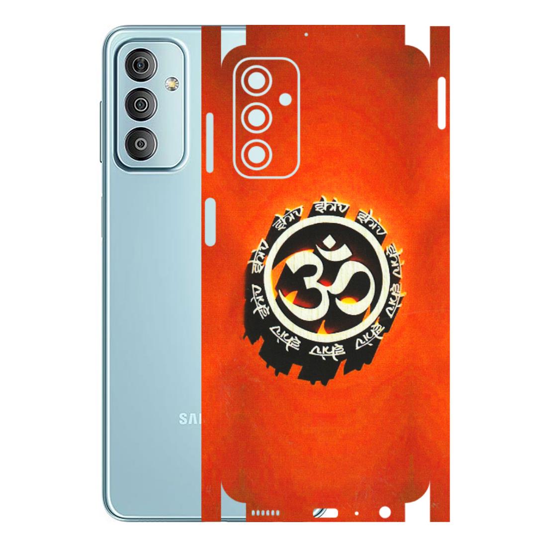 Samsung M/F/Note/Flip and C Phone Skins (All Models) - Aum Shiv Orange - 3D Embossed Finish (L-32) Samsung Galaxy F23