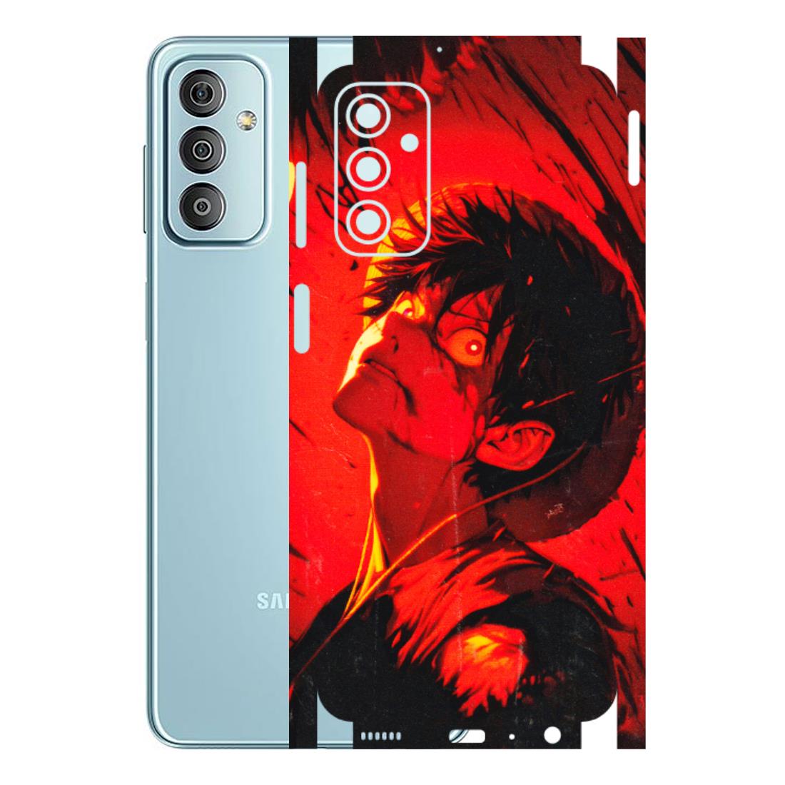 Samsung M/F/Note/Flip and C Phone Skins (All Models) - D.Luffy Power Up One Piece Anime - 3D Embossed Finish (L-326) Samsung Galaxy F23