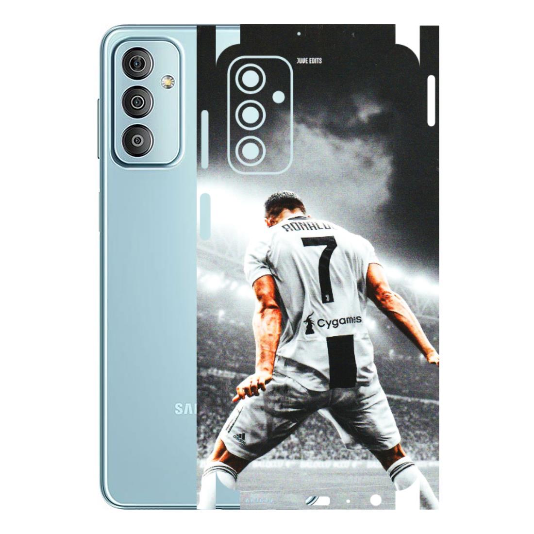 Samsung M/F/Note/Flip and C Phone Skins (All Models) - Ronaldo CR7 Crazy - 3D Embossed Finish (L-44) Samsung Galaxy F23
