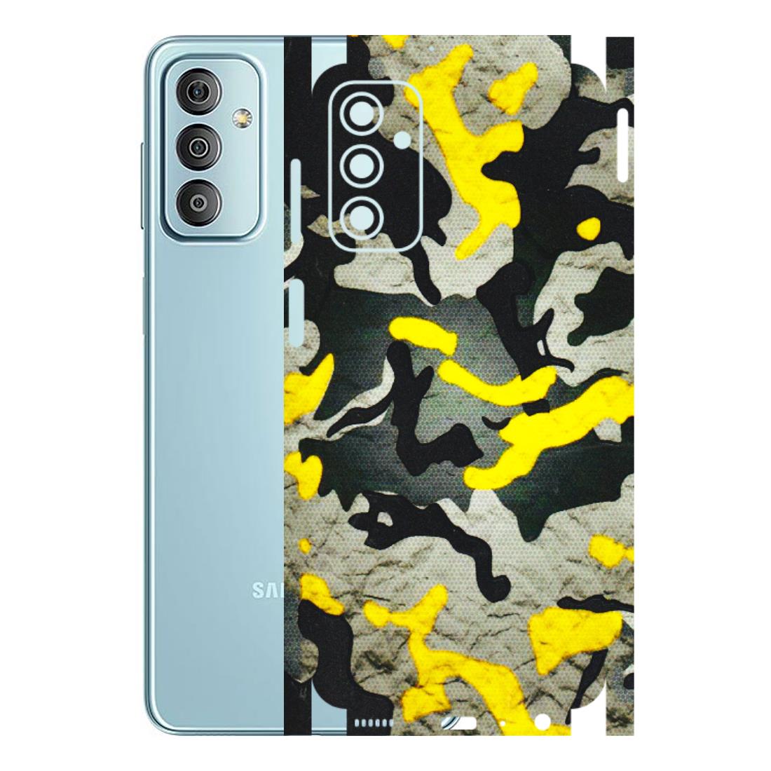 Samsung M/F/Note/Flip and C Phone Skins (All Models) - Yellow Camouflage - 3D Embossed Finish (L-61) Samsung Galaxy F23