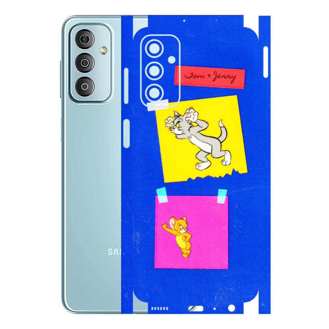 Samsung M/F/Note/Flip and C Phone Skins (All Models) - Tom N Jerry Sticky Notes - 3D Embossed Finish (L-88) Samsung Galaxy F23