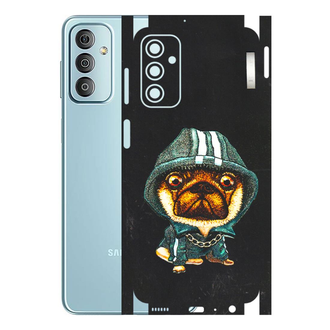 Samsung M/F/Note/Flip and C Phone Skins (All Models) - Puppy N Hoodie - 3D Embossed Finish (L-90) Samsung Galaxy F23