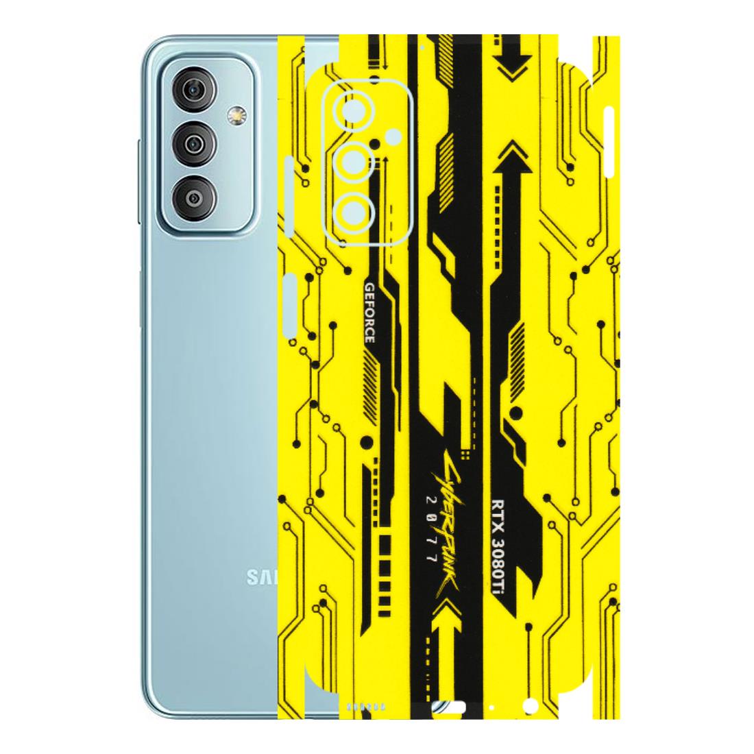 Samsung M/F/Note/Flip and C Phone Skins (All Models) - Yellow Cyberpunk - 3D Embossed Finish (L-93) Samsung Galaxy F23