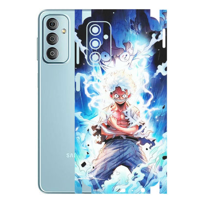Samsung M/F/Note/Flip and C Phone Skins (All Models) - Blue Thunder Luffy Anime - Matte Finish (M-132) Samsung Galaxy F23