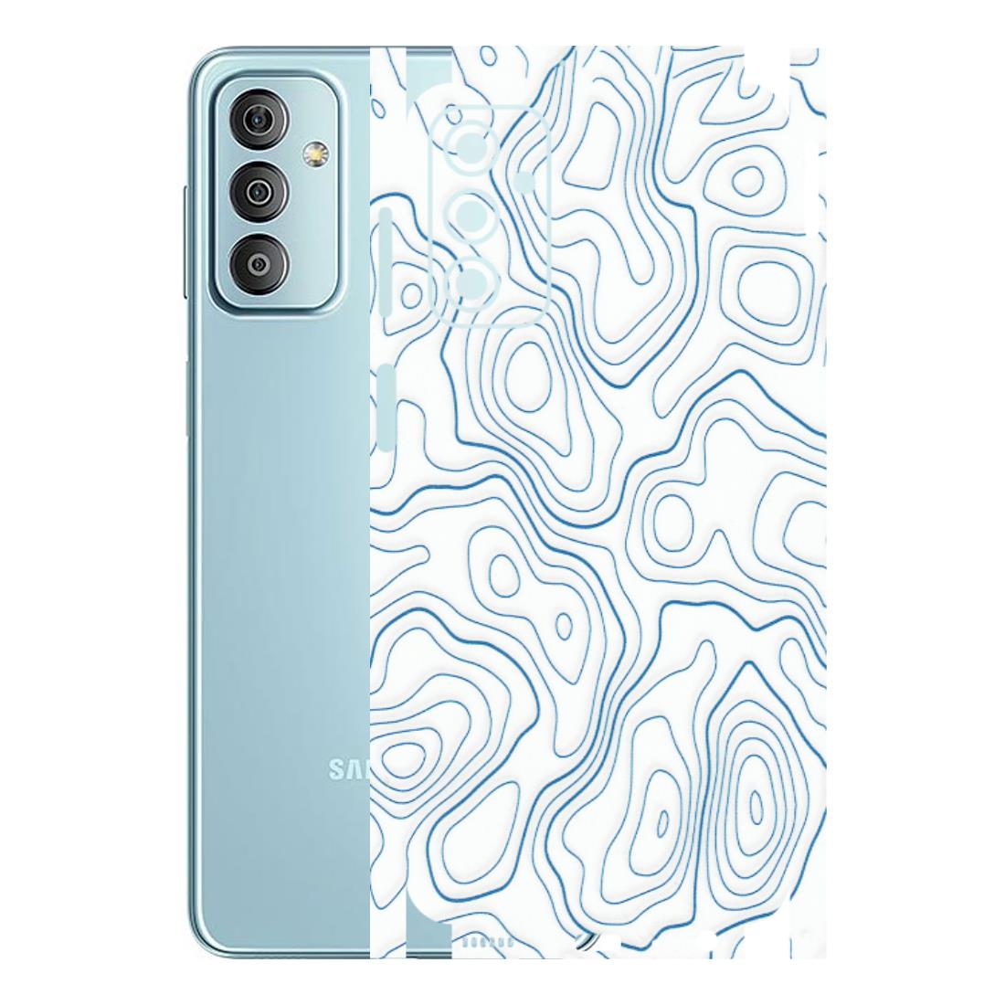 Samsung M/F/Note/Flip and C Phone Skins (All Models) - Blue And White Swirls - Matte Finish (M-139) Samsung Galaxy F23