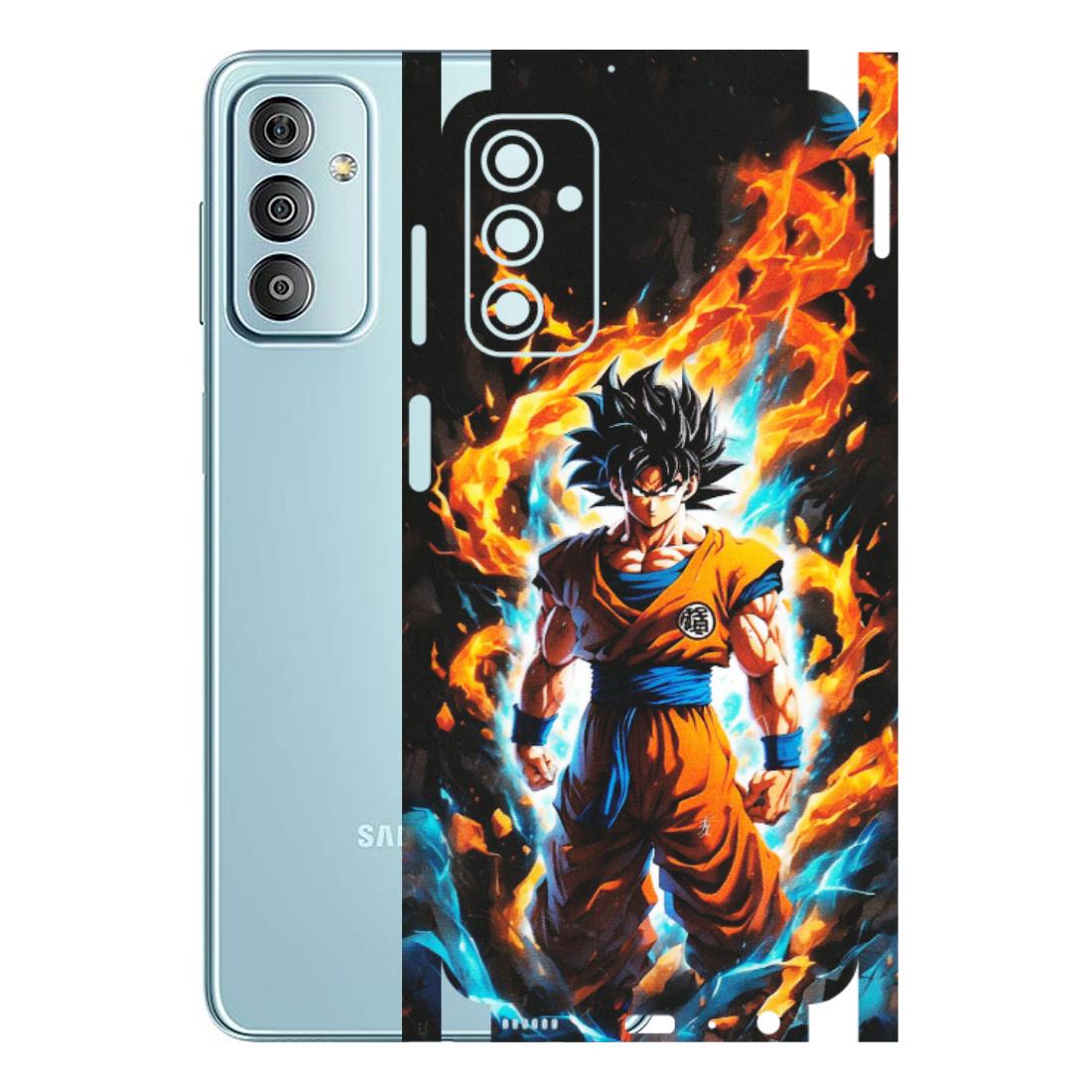 Samsung M/F/Note/Flip and C Phone Skins (All Models) - Goku Transformation Anime - Matte Finish (M-159) Samsung Galaxy F23