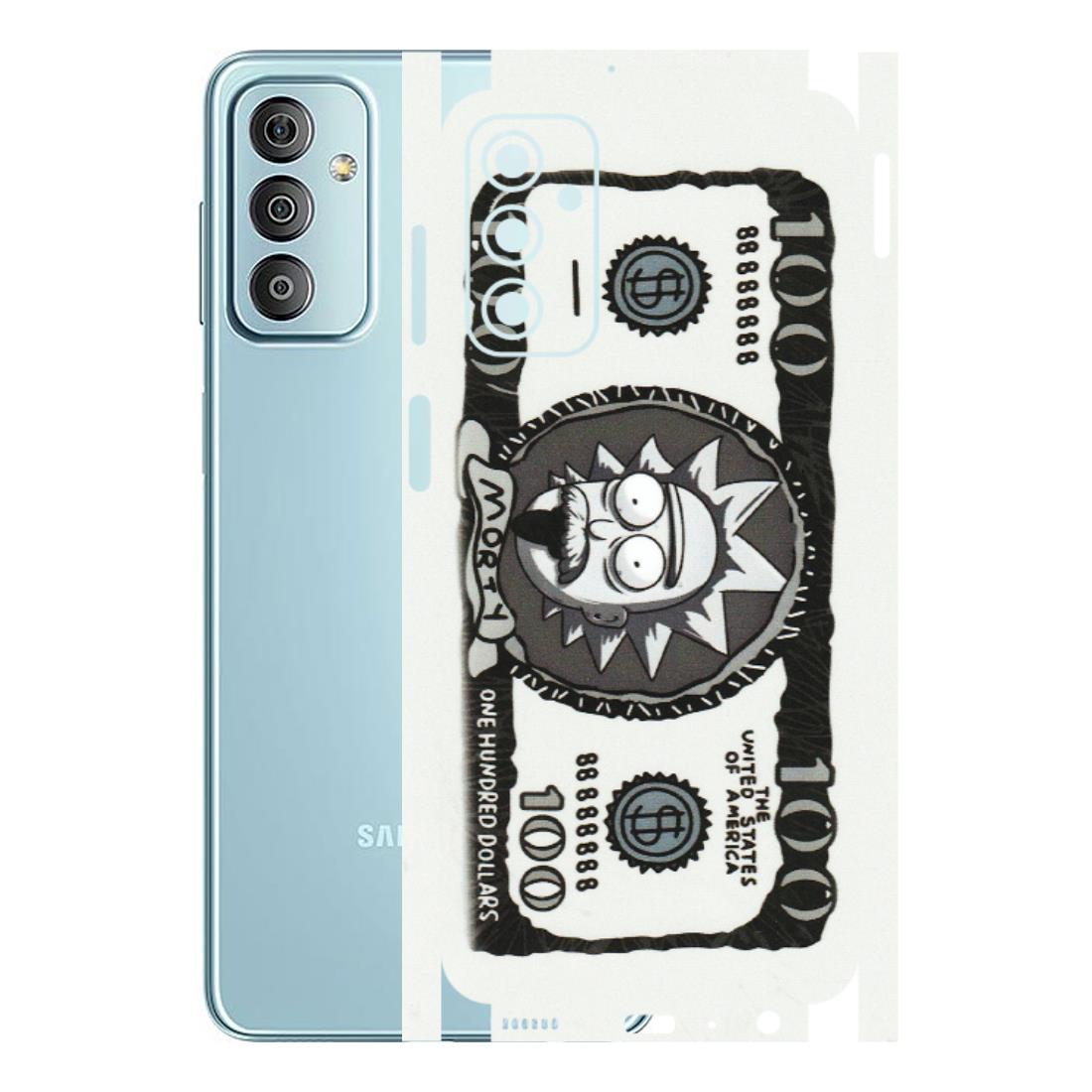 Samsung M/F/Note/Flip and C Phone Skins (All Models) - Rick And Morty Hundred Dollar Anime - Matte Finish (M-161) Samsung Galaxy F23
