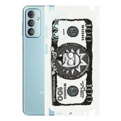 Samsung M/F/Note/Flip and C Phone Skins (All Models) - Rick And Morty Hundred Dollar Anime - Matte Finish (M-161) Samsung Galaxy F23