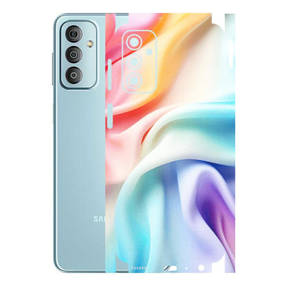 Samsung M/F/Note/Flip and C Phone Skins (All Models) - Colourful Silk Cloth - Matte Finish (M-165) Samsung Galaxy F23