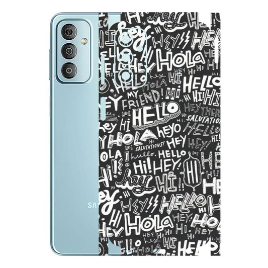 Samsung M/F/Note/Flip and C Phone Skins (All Models) - Hi Hello Doodles - Matte Finish (M-25) Samsung Galaxy F23