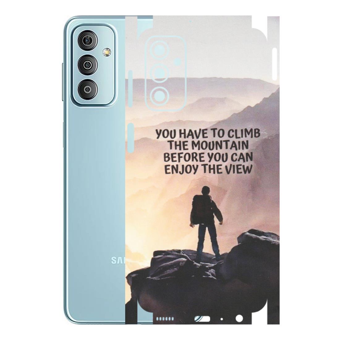 Samsung M/F/Note/Flip and C Phone Skins (All Models) - Motivational Hiking Mountain - Matte Finish (M-28) Samsung Galaxy F23
