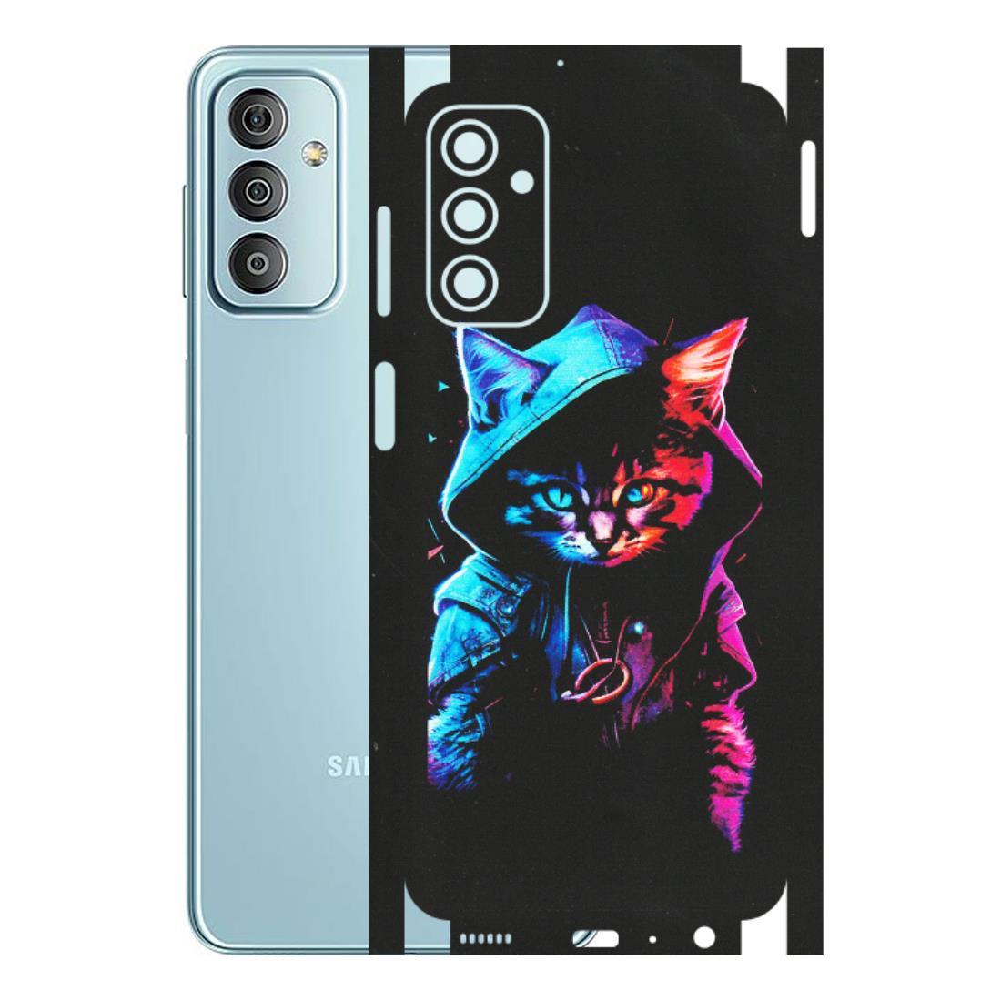 Samsung M/F/Note/Flip and C Phone Skins (All Models) - Cyberpunk Cat - Matte Finish (M-45) Samsung Galaxy F23