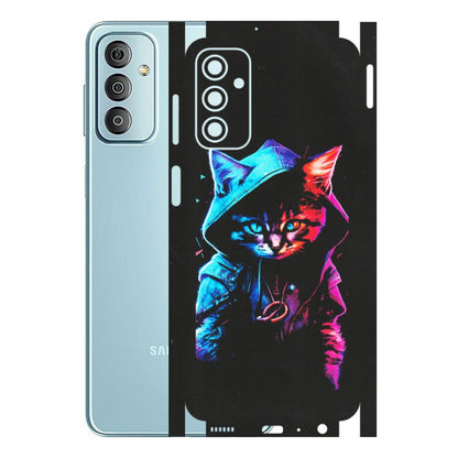 Samsung M/F/Note/Flip and C Phone Skins (All Models) - Cyberpunk Cat - Matte Finish (M-45) Samsung Galaxy F23