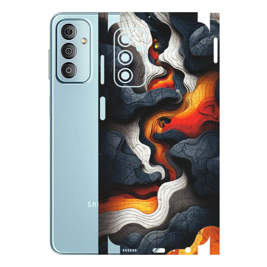 Samsung M/F/Note/Flip and C Phone Skins (All Models) - Abstract Volcanic Layers - Matte Finish (M-52) Samsung Galaxy F23