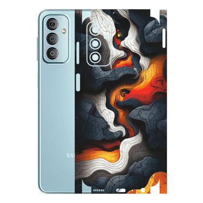 Samsung M/F/Note/Flip and C Phone Skins (All Models) - Abstract Volcanic Layers - Matte Finish (M-52) Samsung Galaxy F23