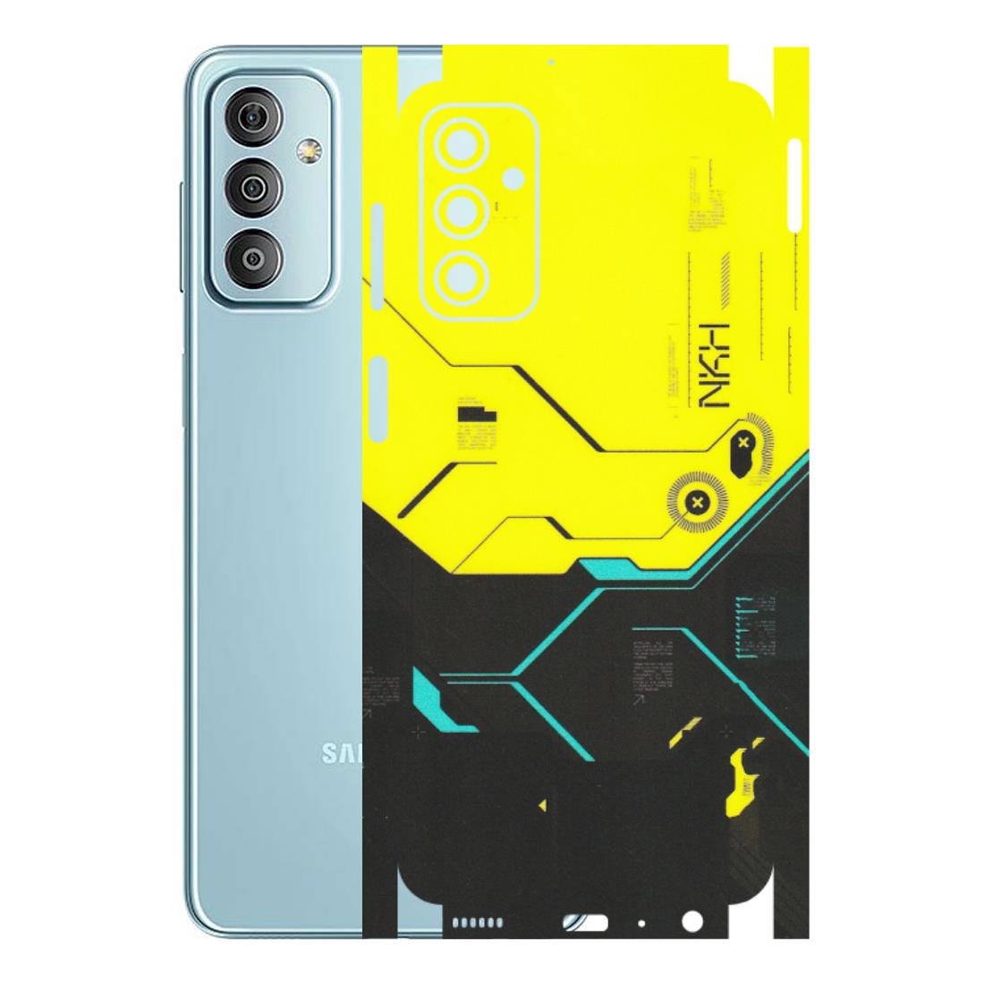 Samsung M/F/Note/Flip and C Phone Skins (All Models) - Black Yellow Technica - Matte Finish (M-53) Samsung Galaxy F23