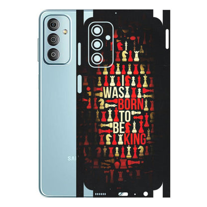 Samsung M/F/Note/Flip and C Phone Skins (All Models) - Born To Be King - Matte Finish (M-73) Samsung Galaxy F23
