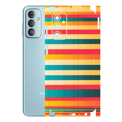 Samsung M/F/Note/Flip and C Phone Skins (All Models) - Colourful Stripes Soothing Effect - Matte Finish (M-86) Samsung Galaxy F23