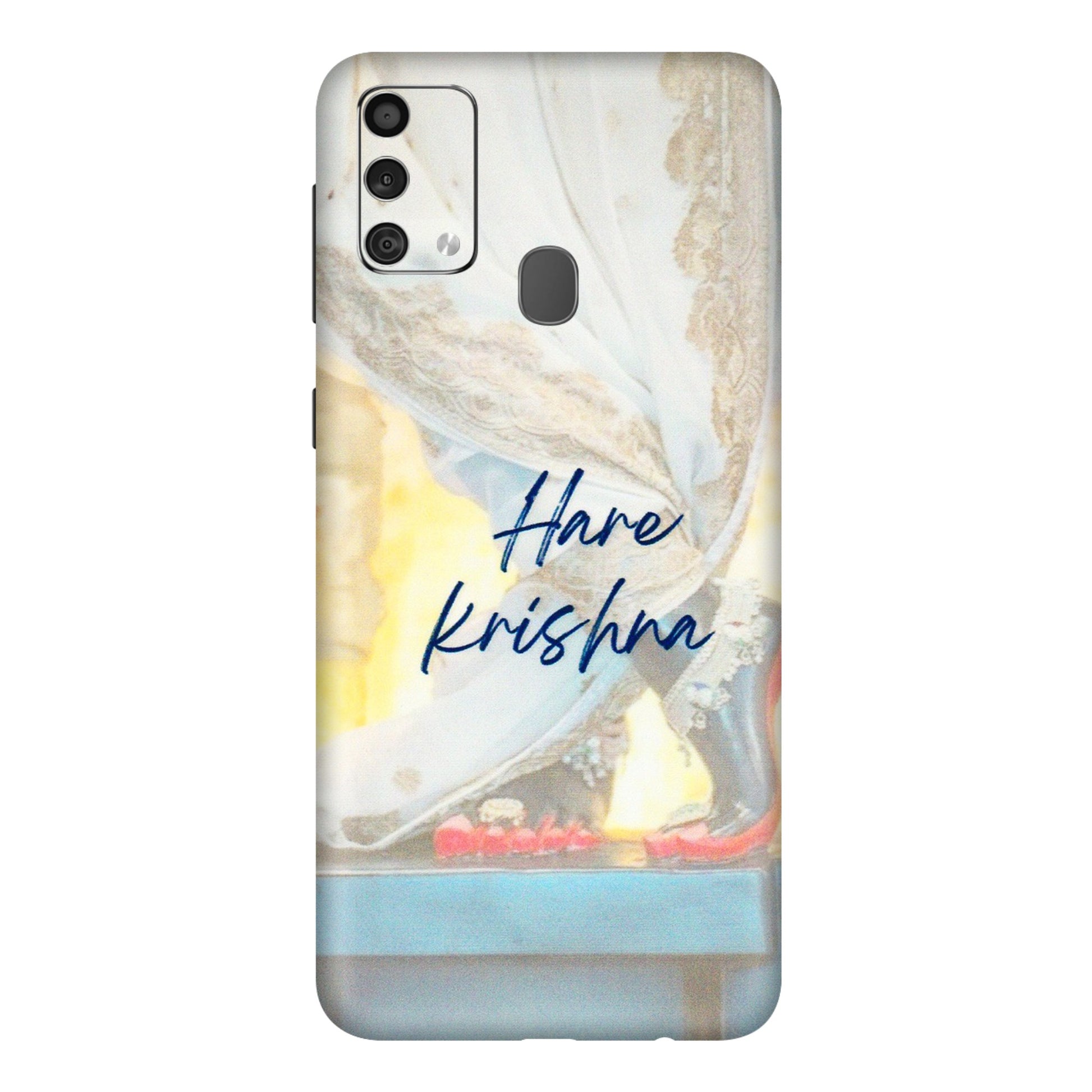 Samsung M/F/Note/Flip and C Phone Skins (All Models) - Hare Krishna - 3D Embossed Finish (L-03) Samsung Galaxy F41