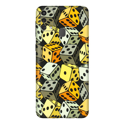 Samsung M/F/Note/Flip and C Phone Skins (All Models) - Dices Of Life - 3D Embossed Finish (L-04) Samsung Galaxy F41