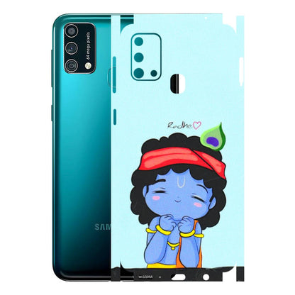 Samsung M/F/Note/Flip and C Phone Skins (All Models) - Radhe Radhe Cute Toon - 3D Embossed Finish (L-05) Samsung Galaxy F41