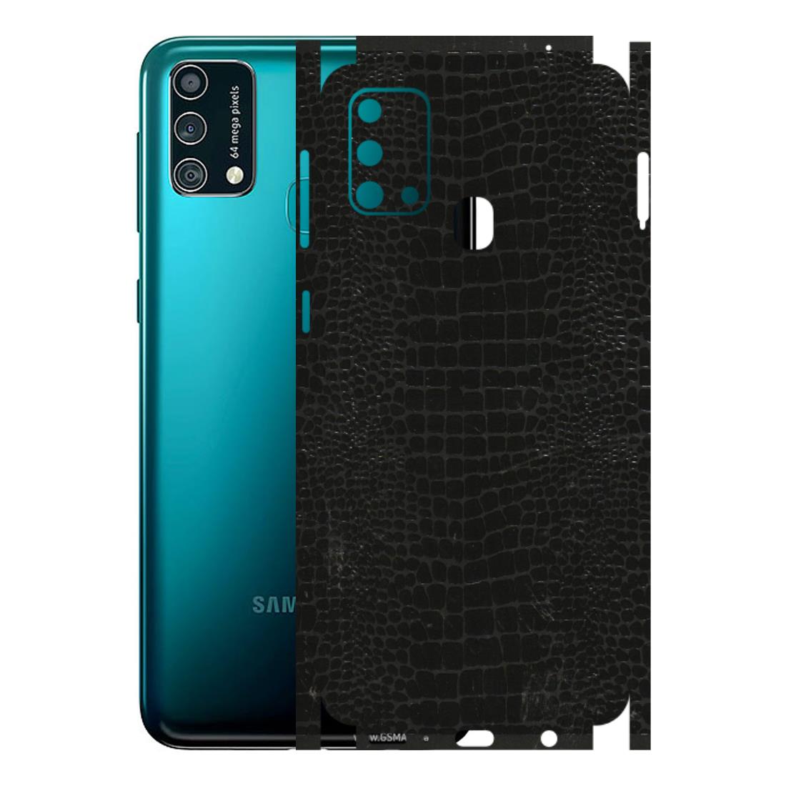 Samsung M/F/Note/Flip and C Phone Skins (All Models) - Snake Leather Black - 3D Embossed Finish (L-107) Samsung Galaxy F41