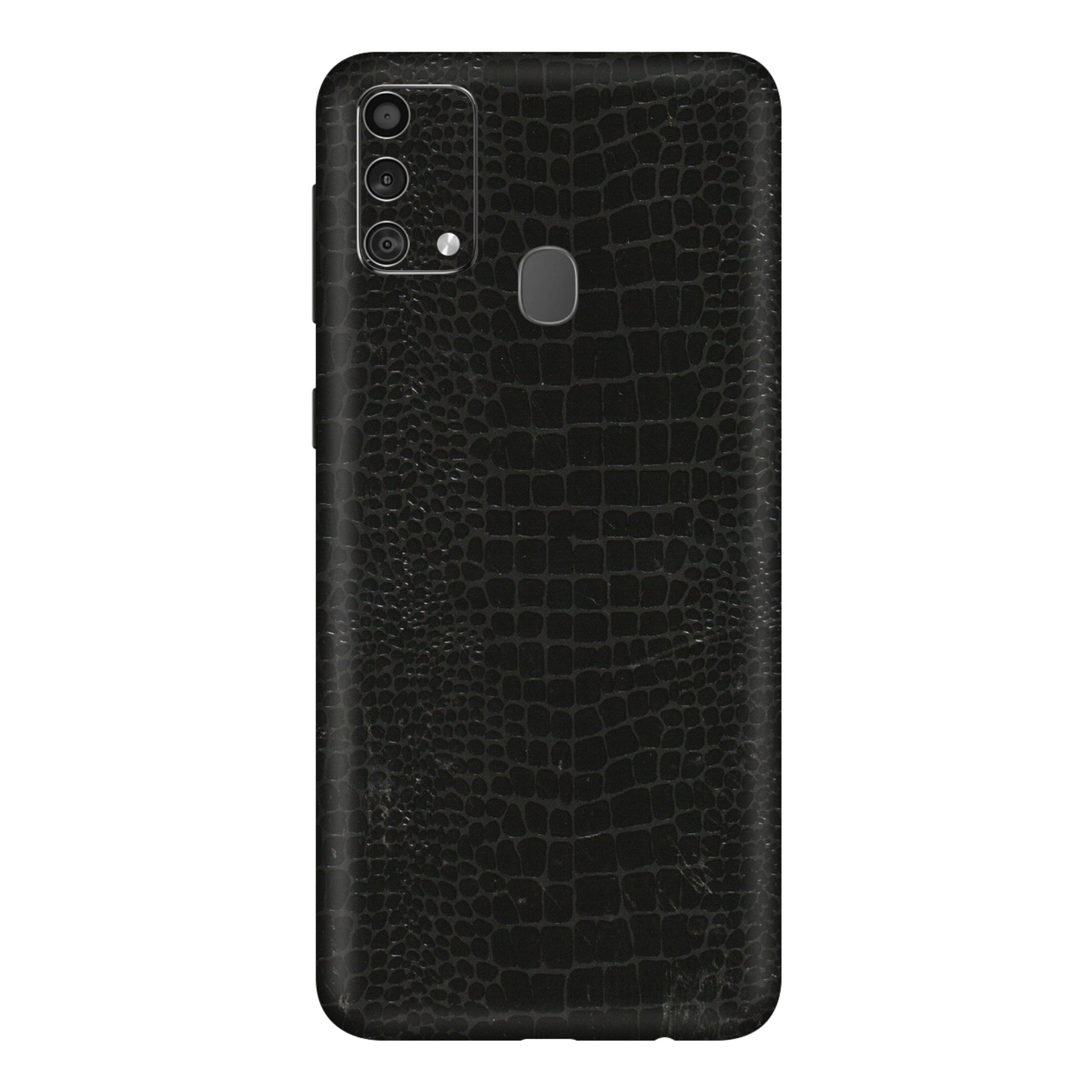 Samsung M/F/Note/Flip and C Phone Skins (All Models) - Snake Leather Black - 3D Embossed Finish (L-107) Samsung Galaxy F41
