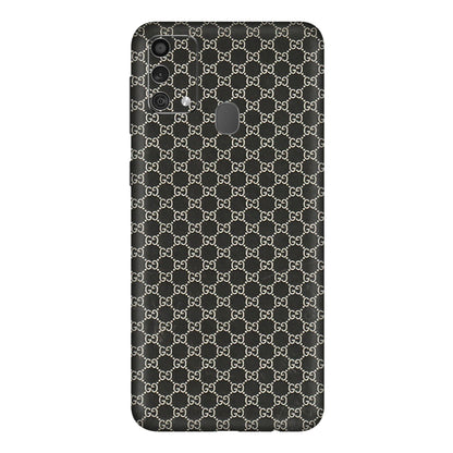 Samsung M/F/Note/Flip and C Phone Skins (All Models) - Black G Print - 3D Embossed Finish (L-109) Samsung Galaxy F41
