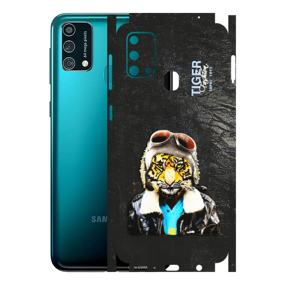 Samsung M/F/Note/Flip and C Phone Skins (All Models) - Rider Tiger - 3D Embossed Finish (L-113) Samsung Galaxy F41