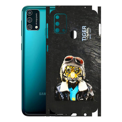 Samsung M/F/Note/Flip and C Phone Skins (All Models) - Rider Tiger - 3D Embossed Finish (L-113) Samsung Galaxy F41
