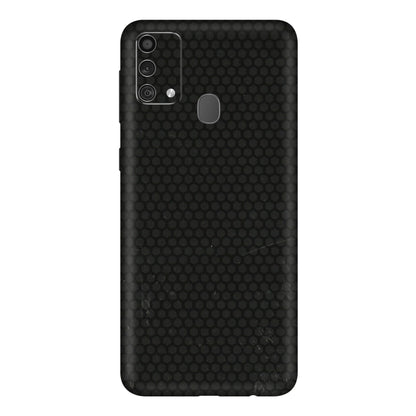 Samsung M/F/Note/Flip and C Phone Skins (All Models) - Black honeycomb - 3D Embossed Finish (L-114) Samsung Galaxy F41