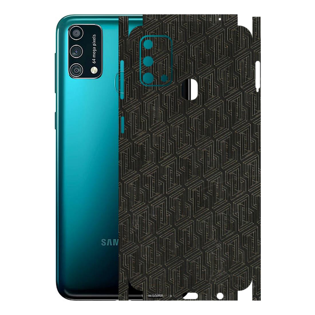 Samsung M/F/Note/Flip and C Phone Skins (All Models) - Black Abstract Pattern - 3D Embossed Finish (L-117) Samsung Galaxy F41
