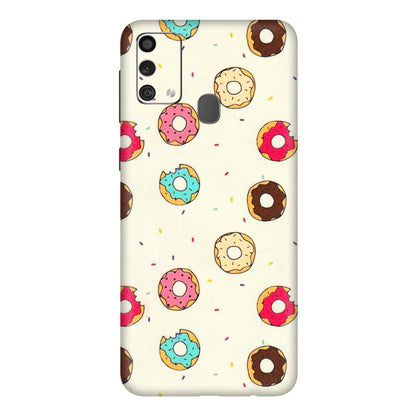 Samsung M/F/Note/Flip and C Phone Skins (All Models) - Mini Donuts Doodle Art - 3D Embossed Finish (L-122) Samsung Galaxy F41