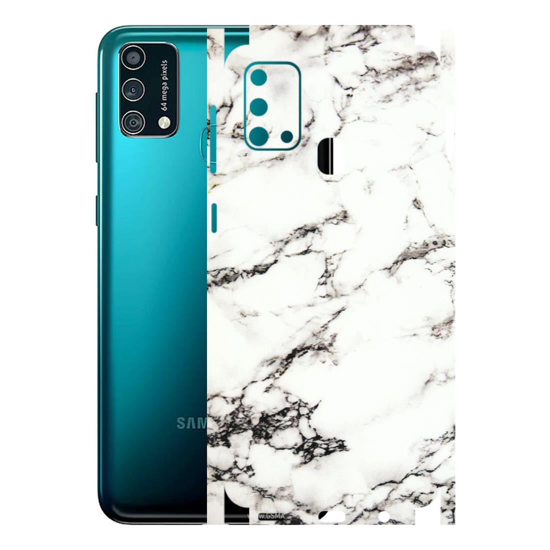 Samsung M/F/Note/Flip and C Phone Skins (All Models) - Black and White Marble Texture - 3D Embossed Finish (L-124) Samsung Galaxy F41