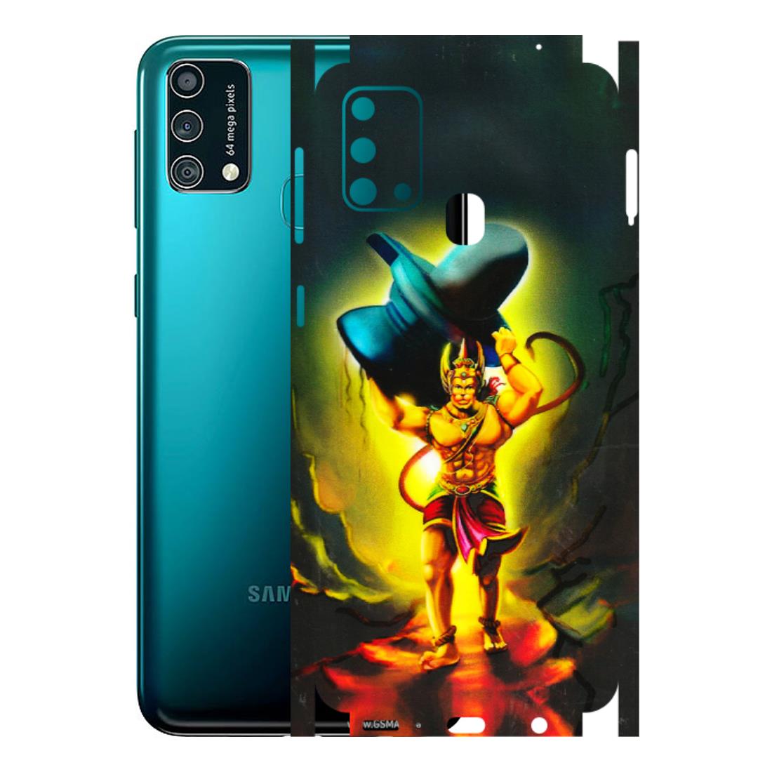 Samsung M/F/Note/Flip and C Phone Skins (All Models) - Hanuman Ji - 3D Embossed Finish (L-128) Samsung Galaxy F41